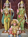 Bhagwan Shri Ram, Shri Sitaji and Shri Hanumanji